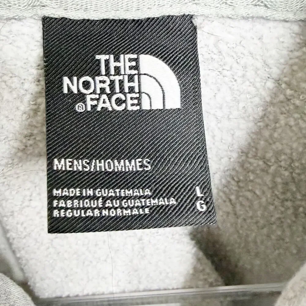 THE NORTH FACE Evolution Half Dome Hoodie Fleece Pale Grey Heather Mens Size L